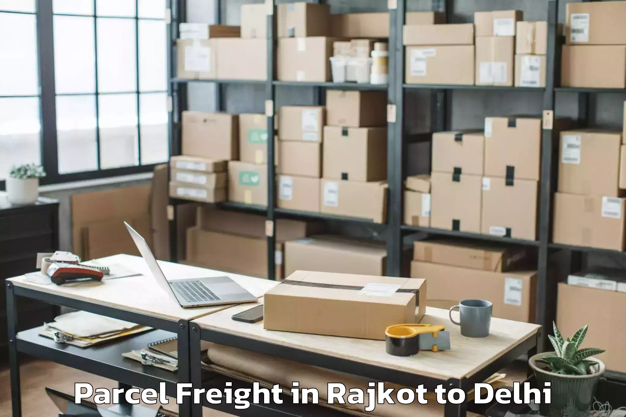 Reliable Rajkot to Tdi Paragon Mall Parcel Freight